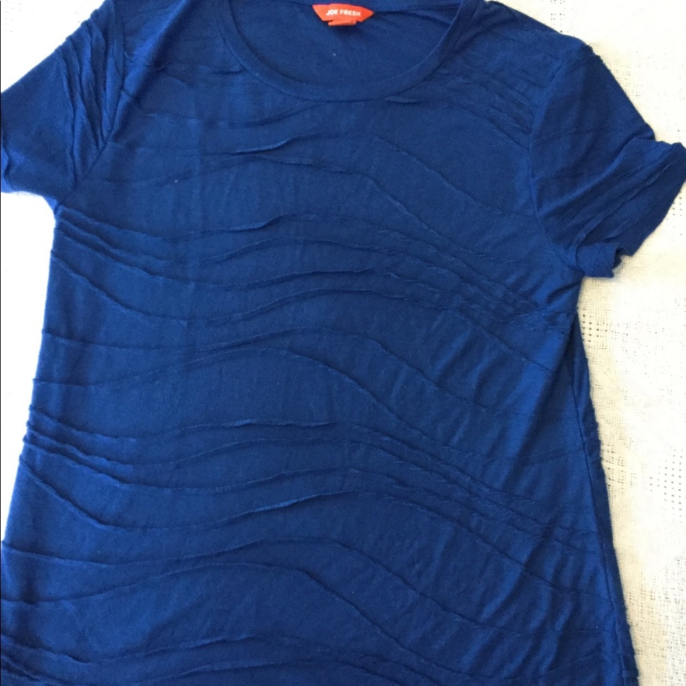 Womens  S Petite  Joe fresh Royal Blue tee
